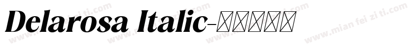 Delarosa Italic字体转换